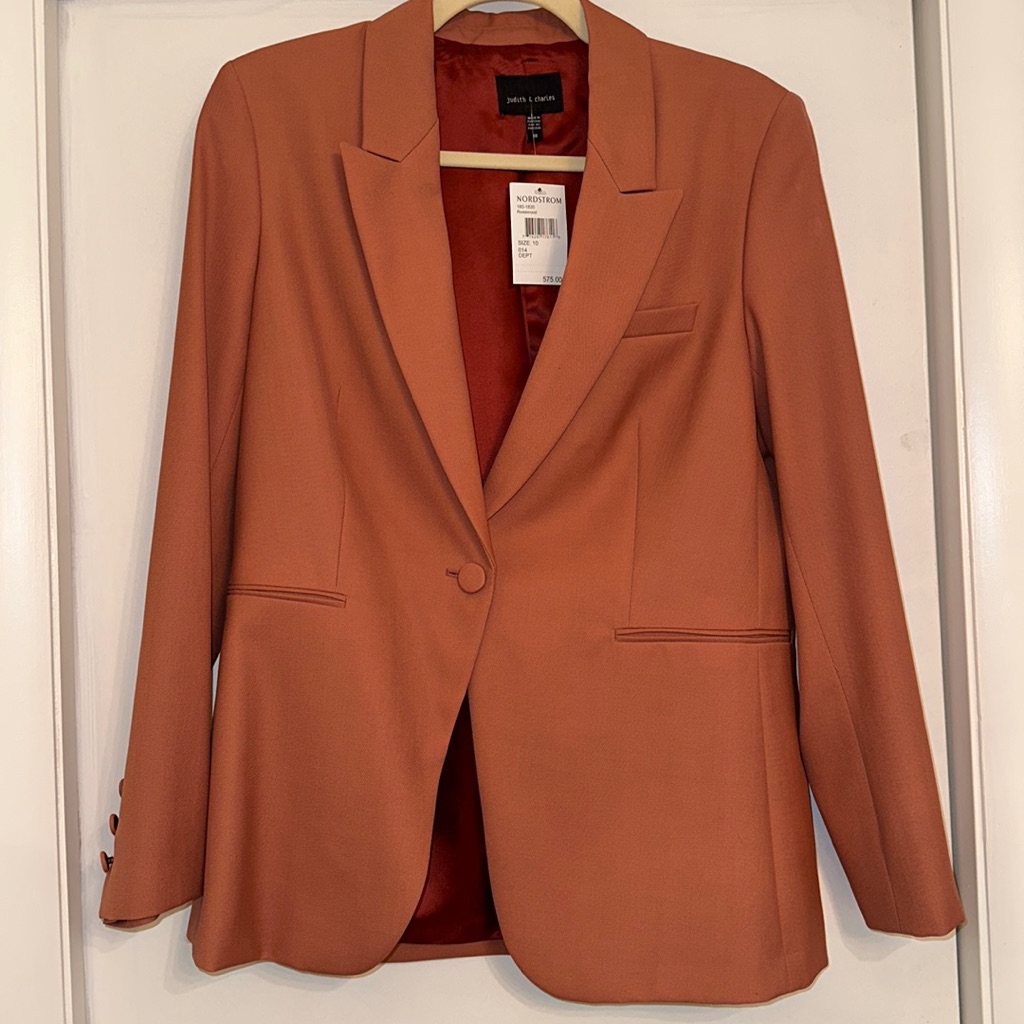 Single-Button Wool Blazer